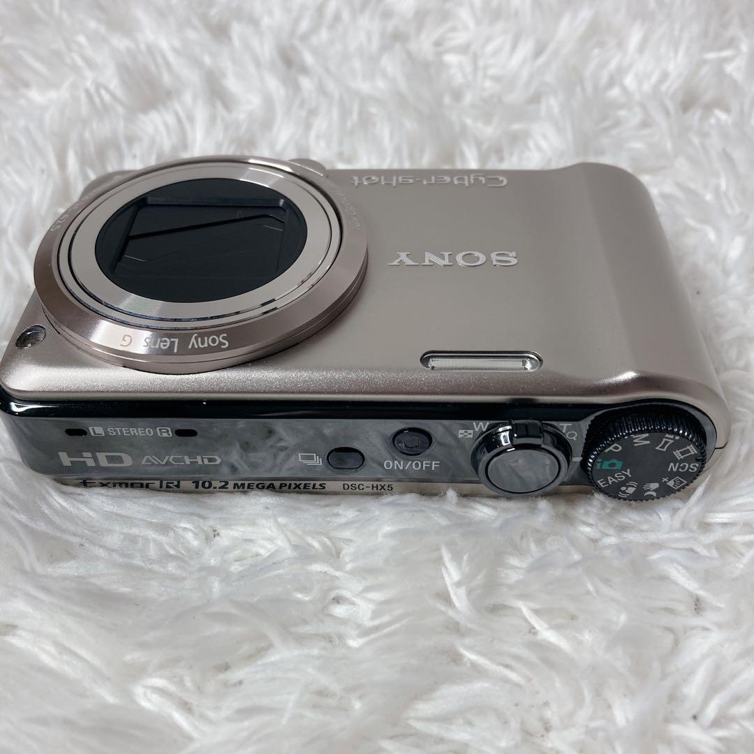 【美品】SONY Cyber-shot DSC-HX5V シルバー デジカメ
