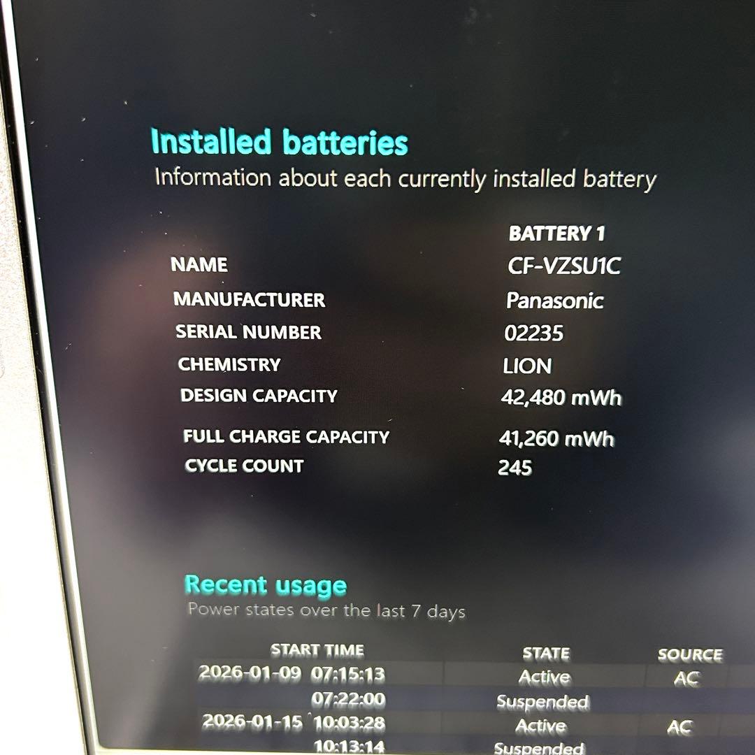 美品 Panasonic Let's note SV1 i5 256GB FHD