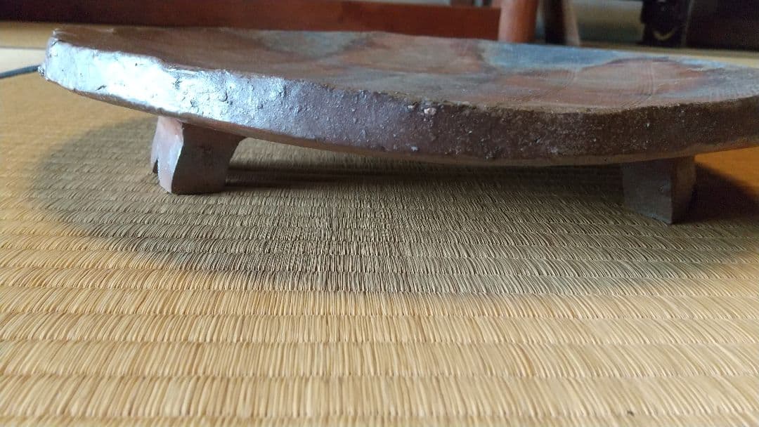 金重有邦　径 38 cm 足付き大皿