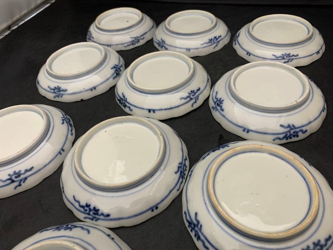 古伊万里　色絵金彩　小皿　10枚　時代器