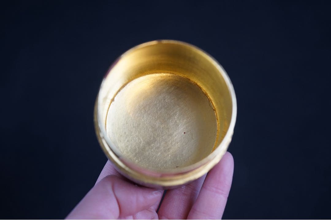 本桑 桑生地 和巾棗 中次 内金箔張