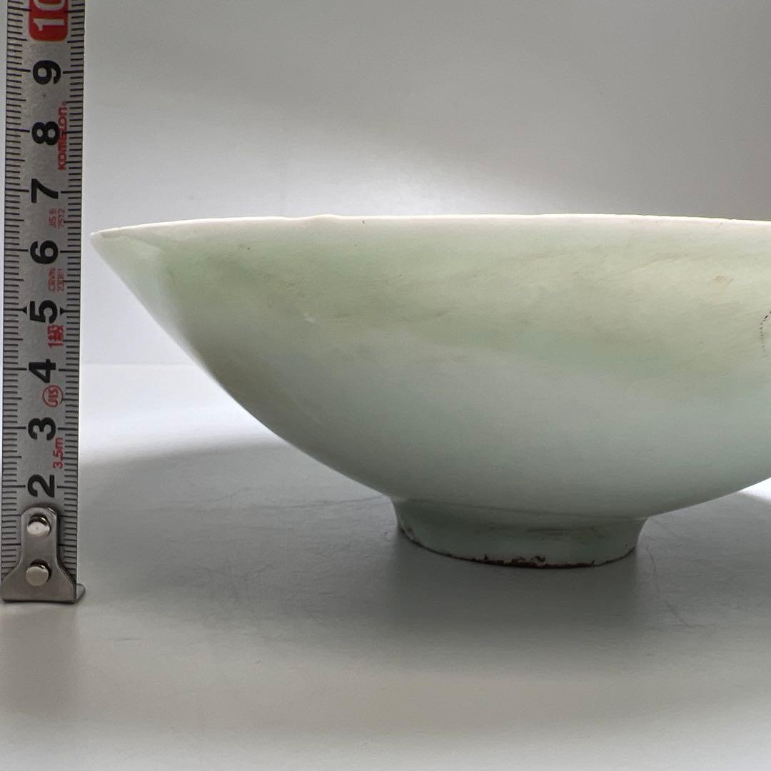 専用　中国宋時代　青白磁鉢　口径約19㎝　東Y8-0306☆2Fタトチ