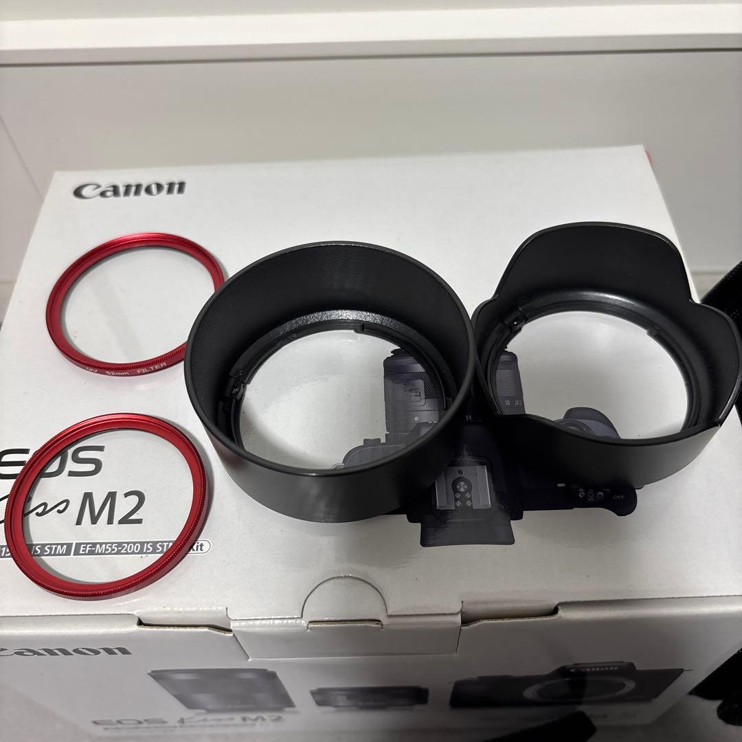 【おまけ付き】Canon EOS Kiss M2 ダブルズームキット ブラック