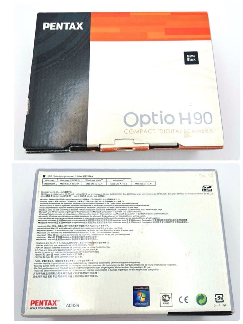 PENTAX Optio H90 コンパクトデジタルカメラ 完品