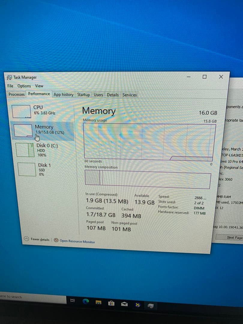 Windowsデスクトップ Dell OptiPlex 3060 / i7-8700 / RAM16GB