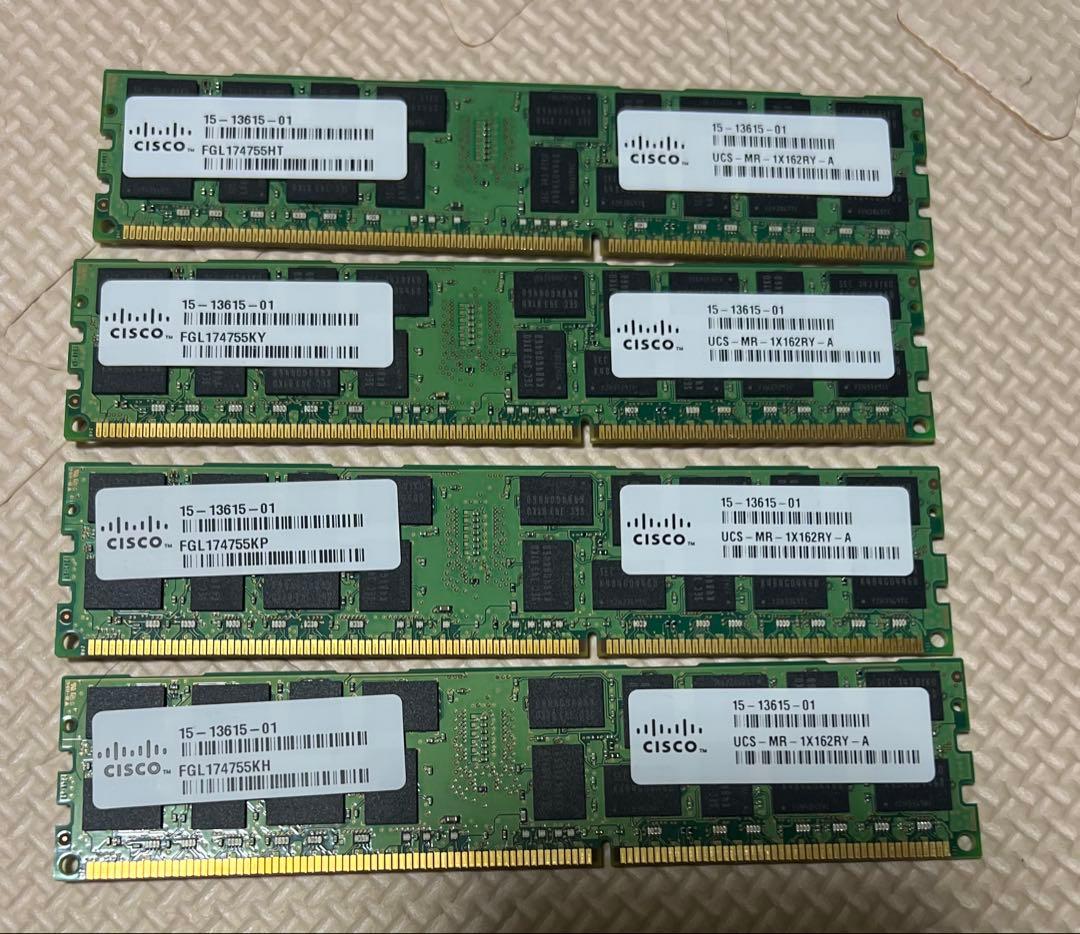 Samsung/Cisco 16GBメモリモジュールセット