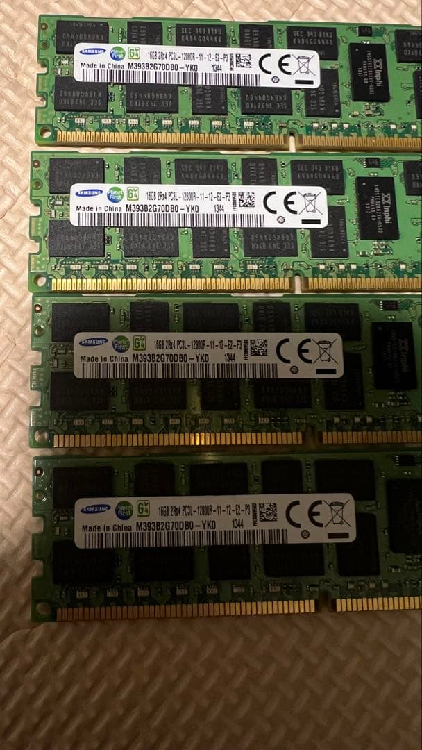 Samsung/Cisco 16GBメモリモジュールセット