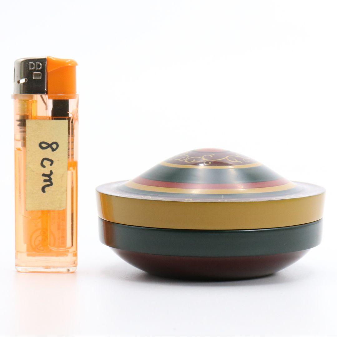 中嶋宗峰作 独楽香合 茶道具 共箱　C308　NT2