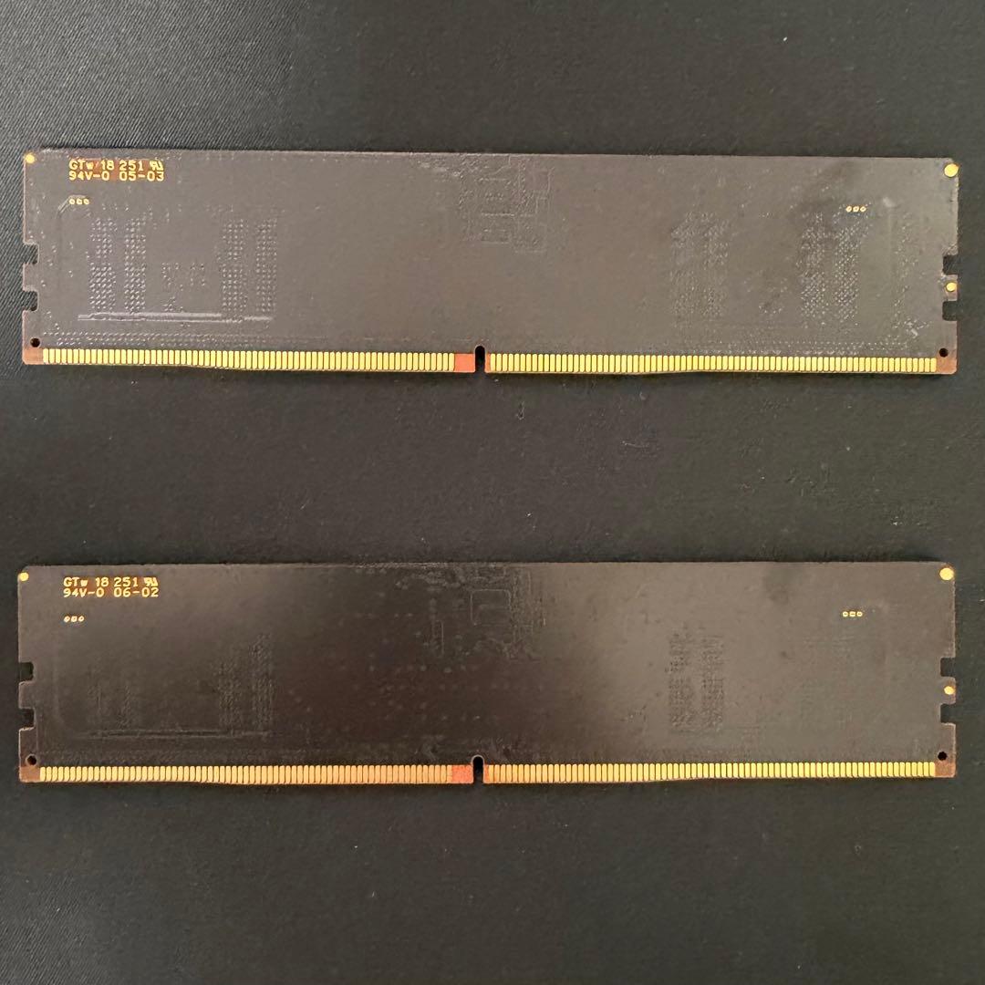 【動作確認済】Crucial DDR5-4800 8G x2 16Gキット