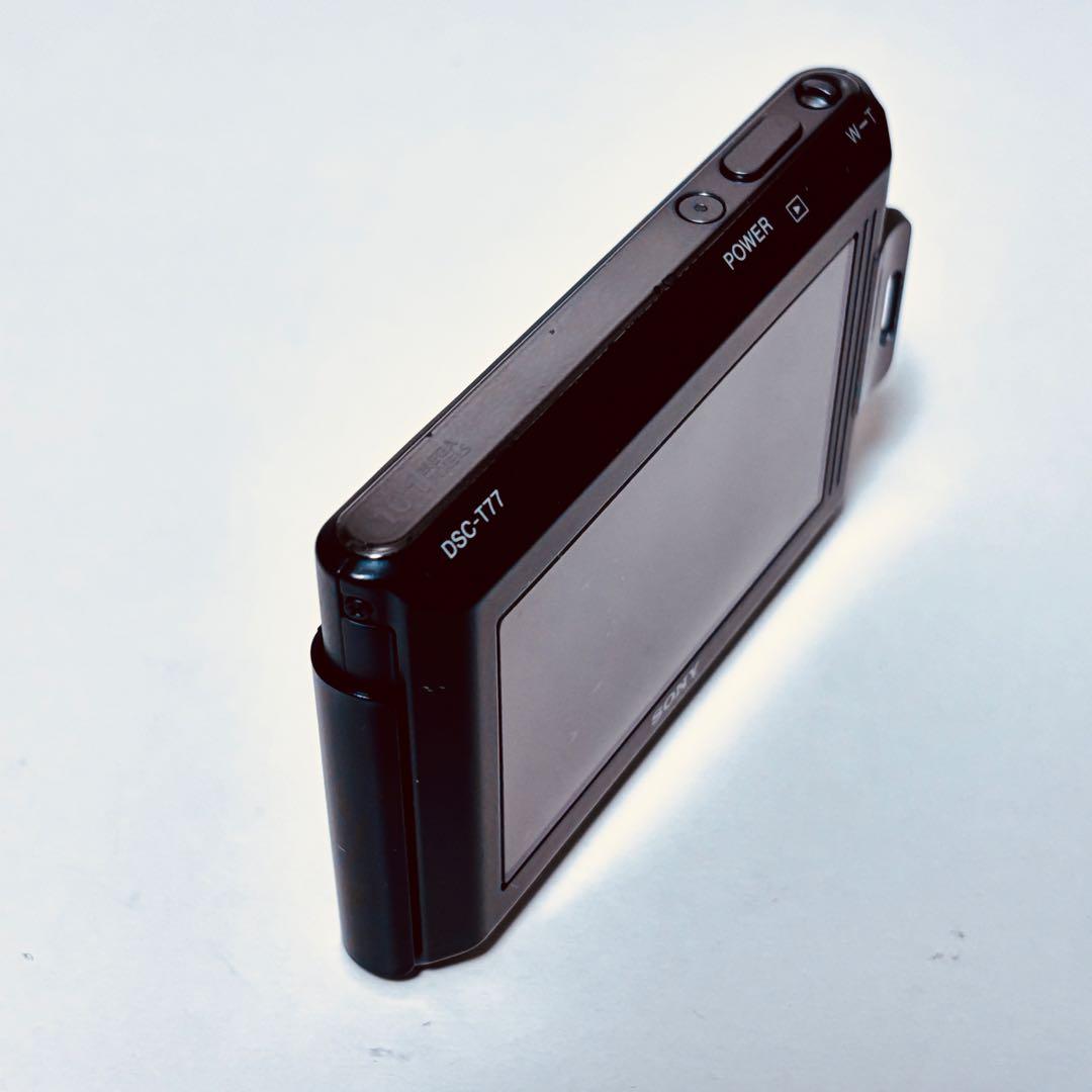 SONY Cyber-shot DSC-T77 デジカメ　デジタルカメラ　黒