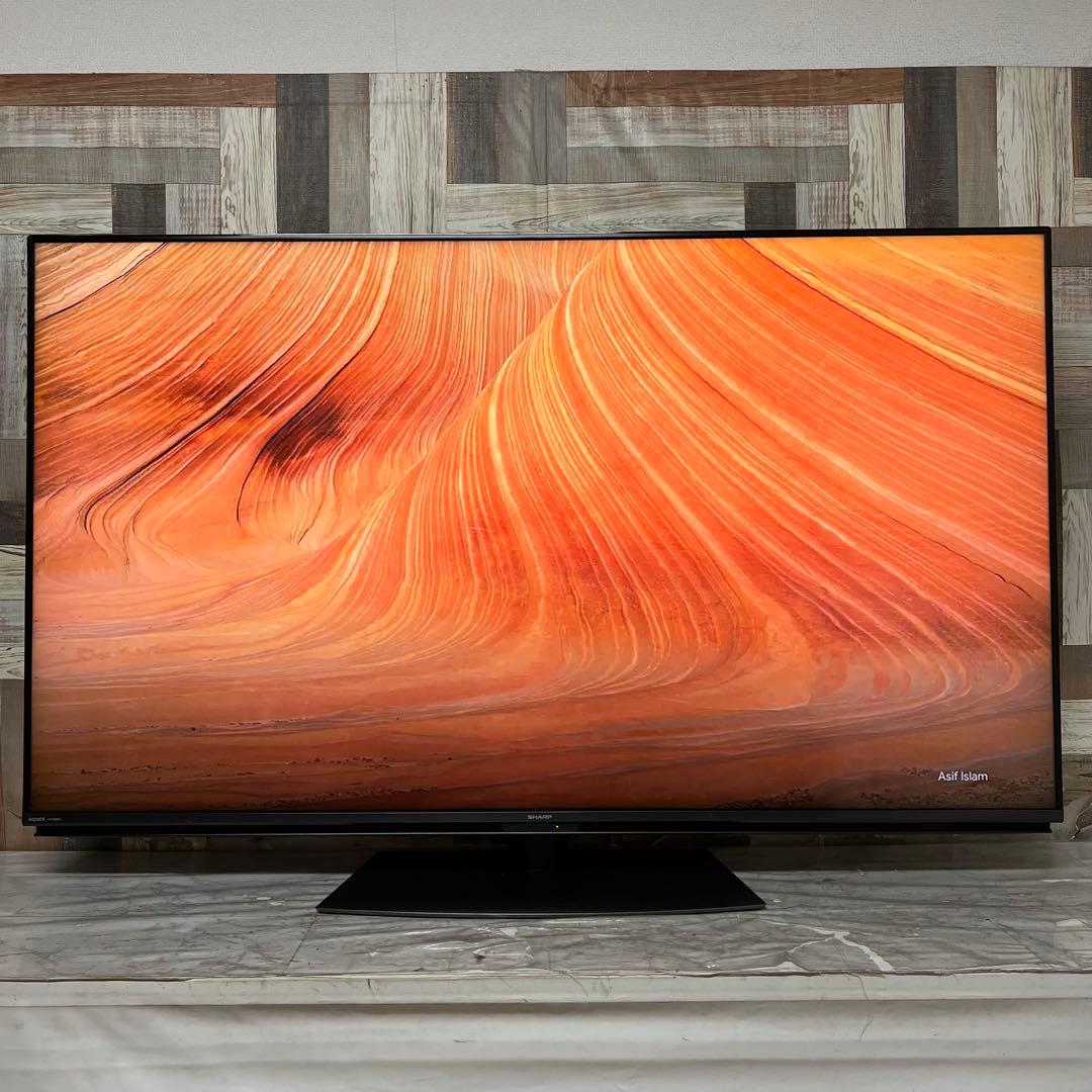 全国送料込❣️シャープ60型4Kチューナー内蔵晶テレビWチューナー外付HDD対応