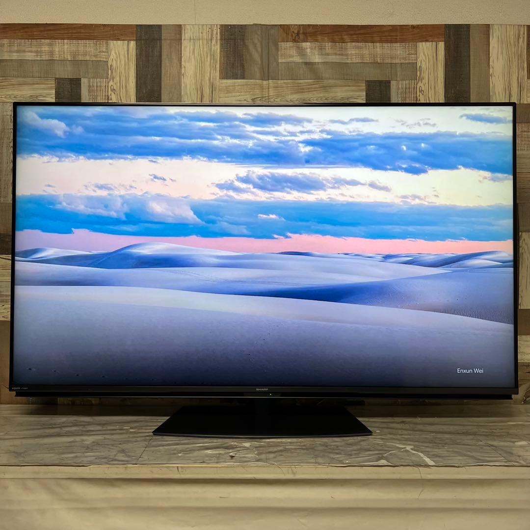全国送料込❣️シャープ60型4Kチューナー内蔵晶テレビWチューナー外付HDD対応
