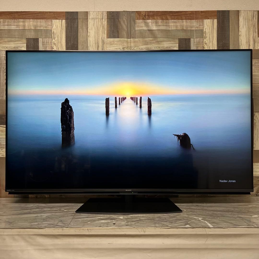 全国送料込❣️シャープ60型4Kチューナー内蔵晶テレビWチューナー外付HDD対応