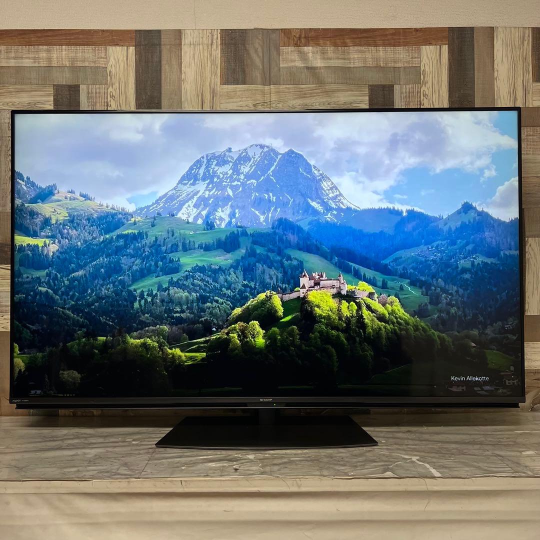 全国送料込❣️シャープ60型4Kチューナー内蔵晶テレビWチューナー外付HDD対応
