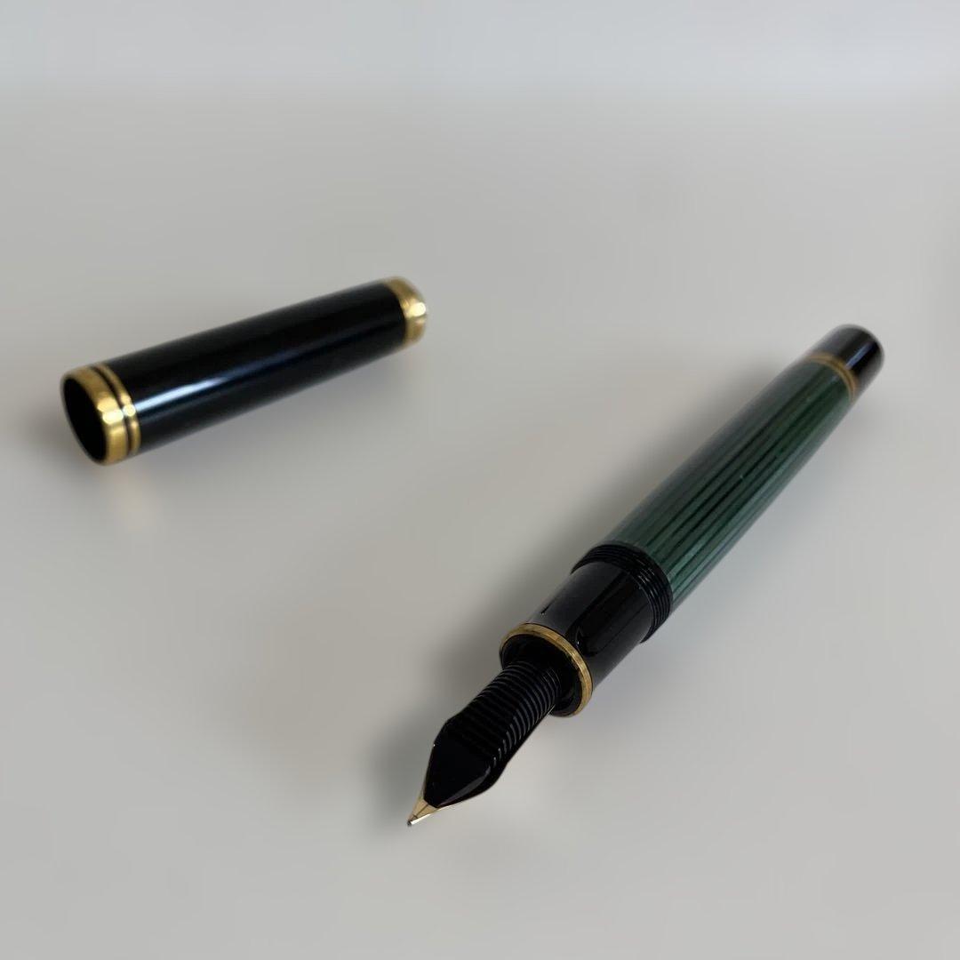 【レア限定品】Pelikan 万年筆 丸善120周年記念 スーベレーン緑縞