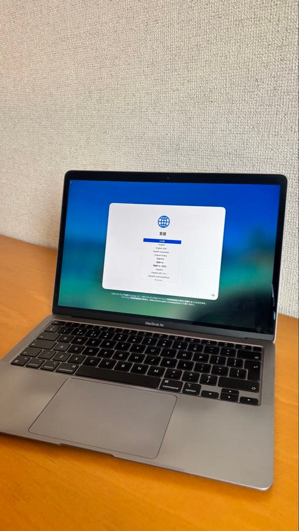 【UK 配列】MacBook Air M1 13インチ 8GB/256GB