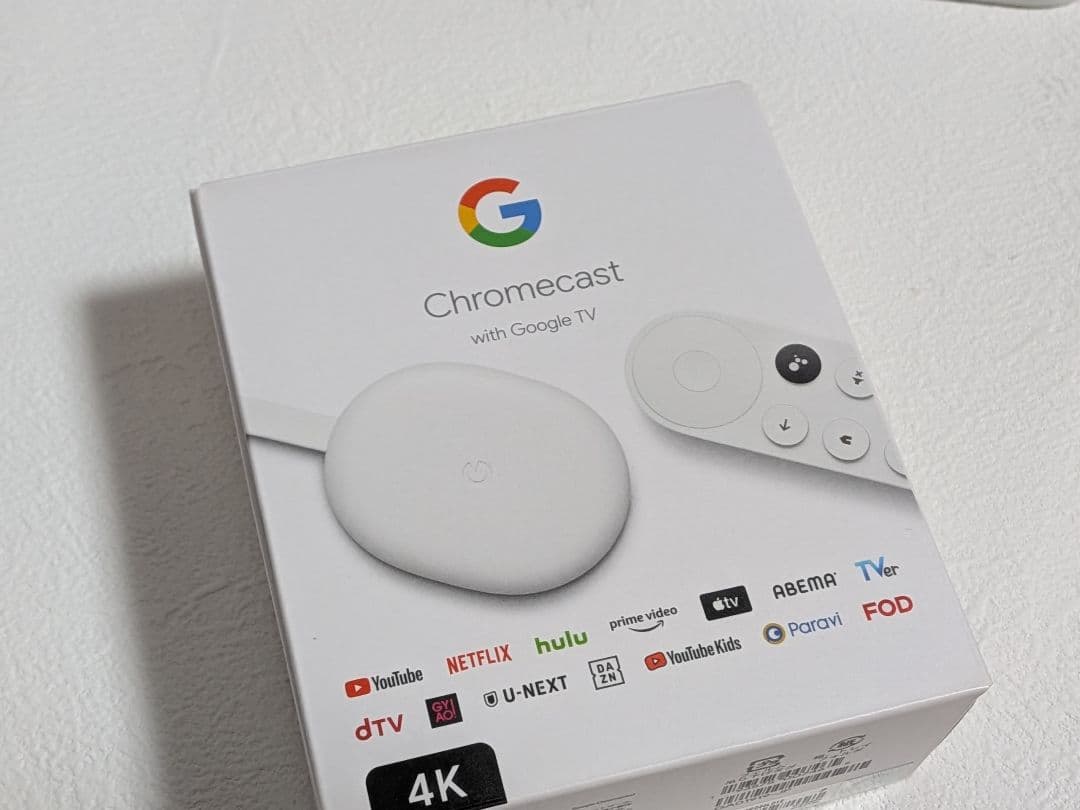 一度使用）Google Chromecast with Google TV 4K
