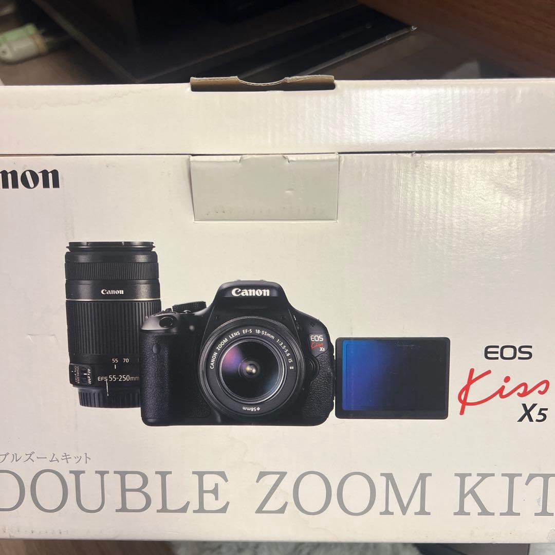 Canon 一眼レフカメラEOS kiss x5 ダブルズームキット