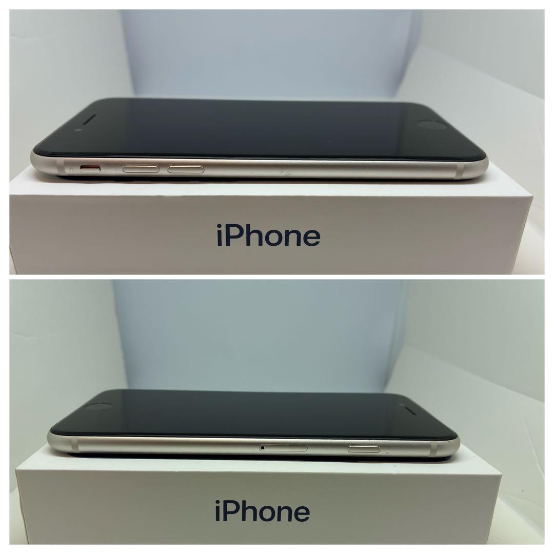 【超美品】iPhone SE3 64GB 白　SIMフリー　新品画面、バッテリー