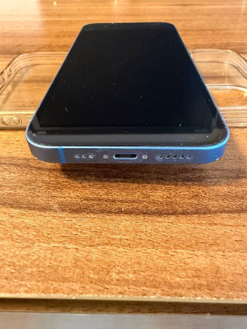 iPhone13 256GB ブルー　画面割れ有　空き箱有
