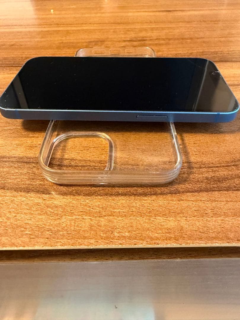 iPhone13 256GB ブルー　画面割れ有　空き箱有