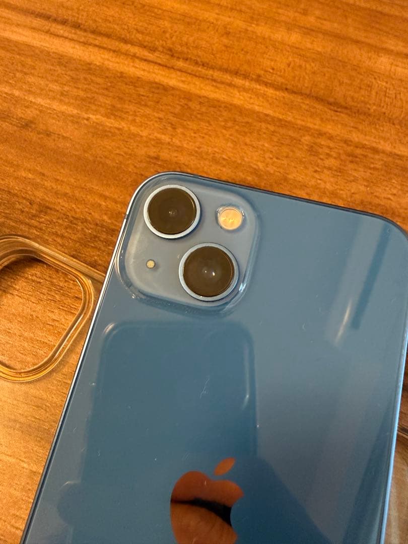 iPhone13 256GB ブルー　画面割れ有　空き箱有