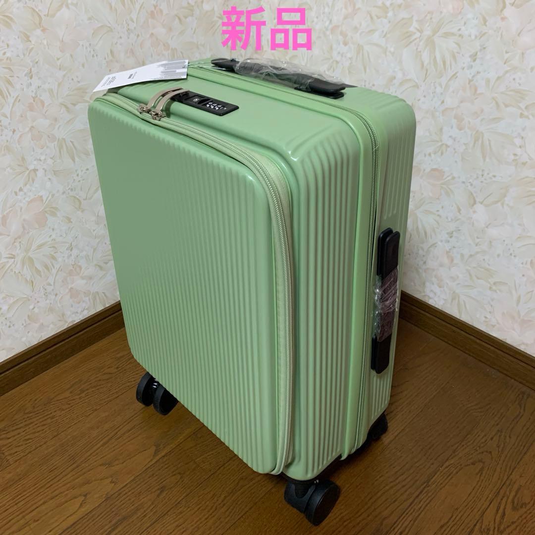 ❣️多機能❣️スーツケース 機内持ち込み 片開き 拡張機能付き フロントオープン