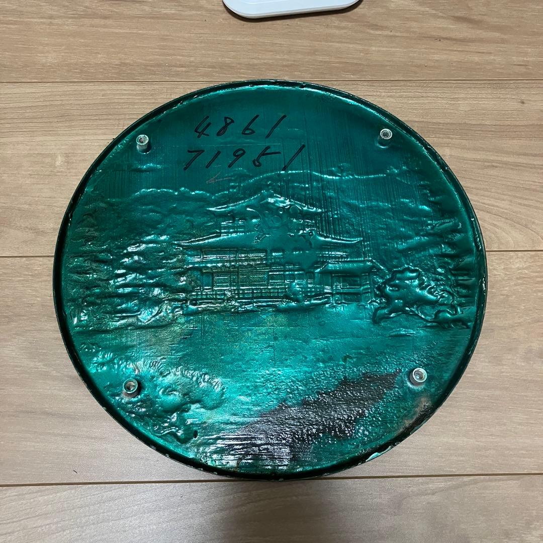 金閣寺　銀工芸品　純銀　714g 銀プレート