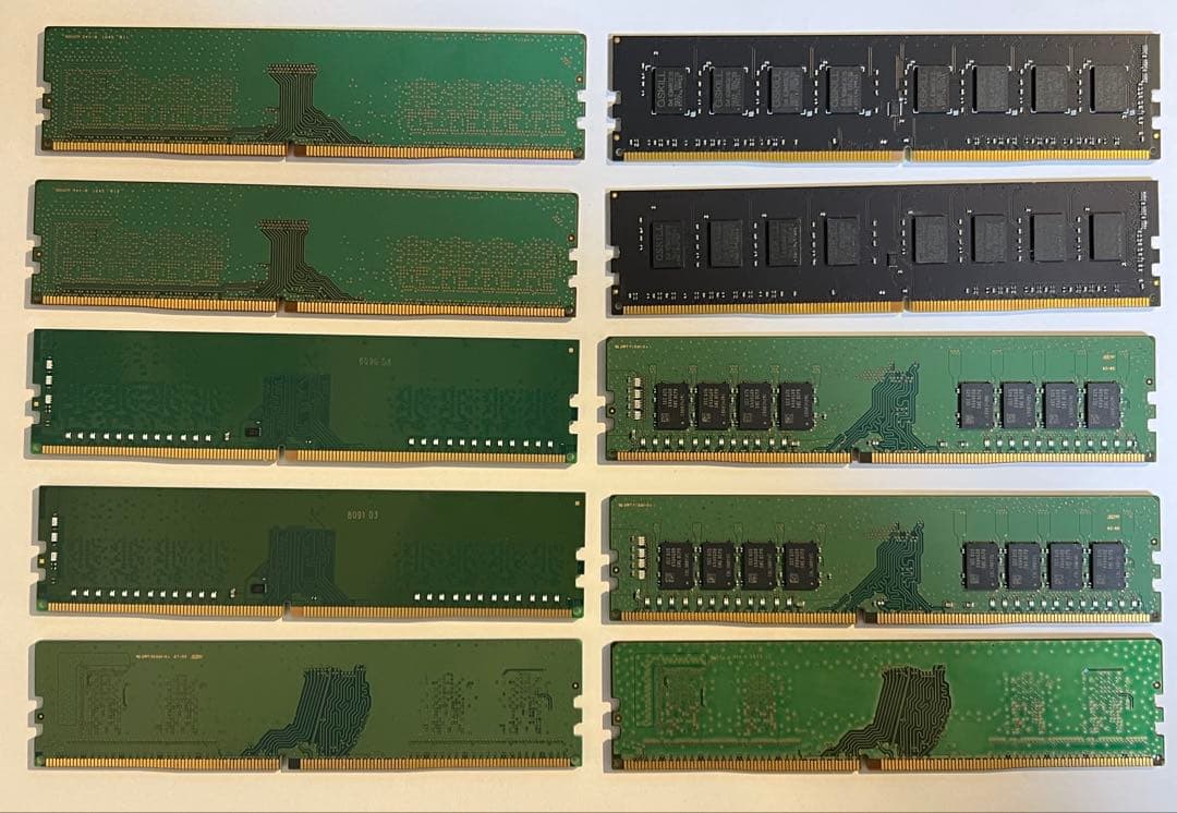 DDR4 デスクトップ用 メモリ10枚セット 8GB8枚+4GB2枚