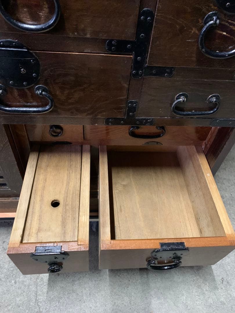 古家具 帳場箪笥 時代箪笥 和箪笥 明治 大正 昭和 レトロ ビンテージ 古民家