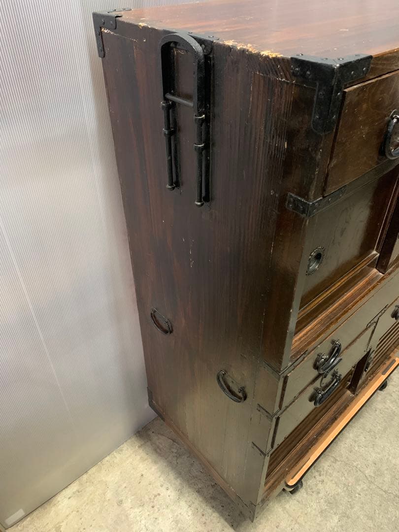 古家具 帳場箪笥 時代箪笥 和箪笥 明治 大正 昭和 レトロ ビンテージ 古民家