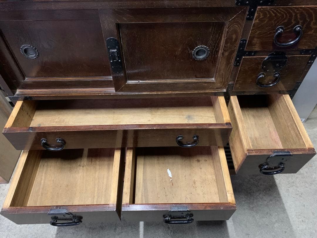 古家具 帳場箪笥 時代箪笥 和箪笥 明治 大正 昭和 レトロ ビンテージ 古民家