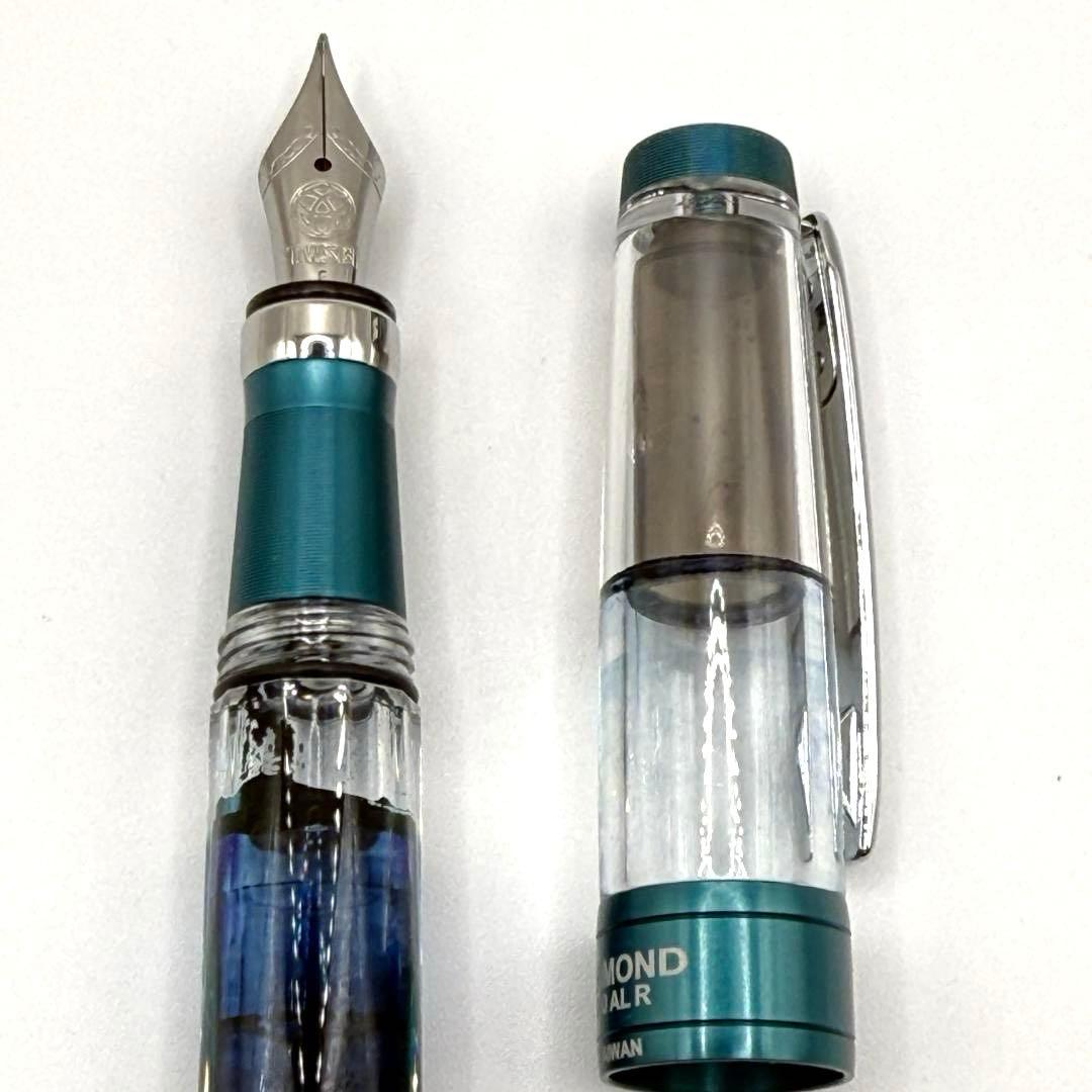 美品 TWSBI ダイヤモンド 580AL R プルシアンブルー M 万年筆