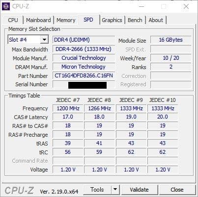 Crucial 32GBメモリ(16GB×2) DDR4-2666【動作確認済】