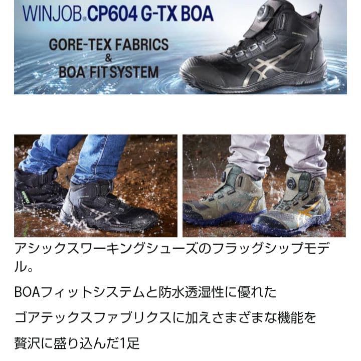 ASICS GORE-TEX 安全靴 BOAシステム