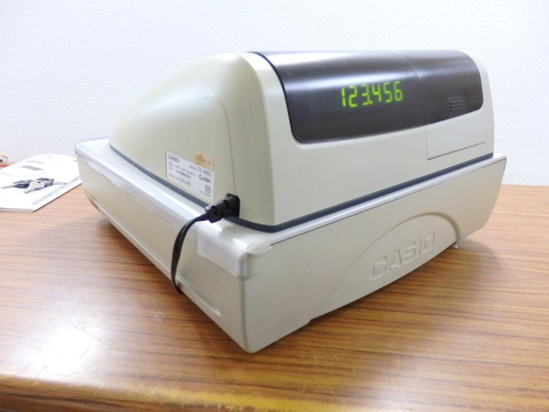 2230　CASIO TE-M80 レジスター 4部門　58㍉感熱紙