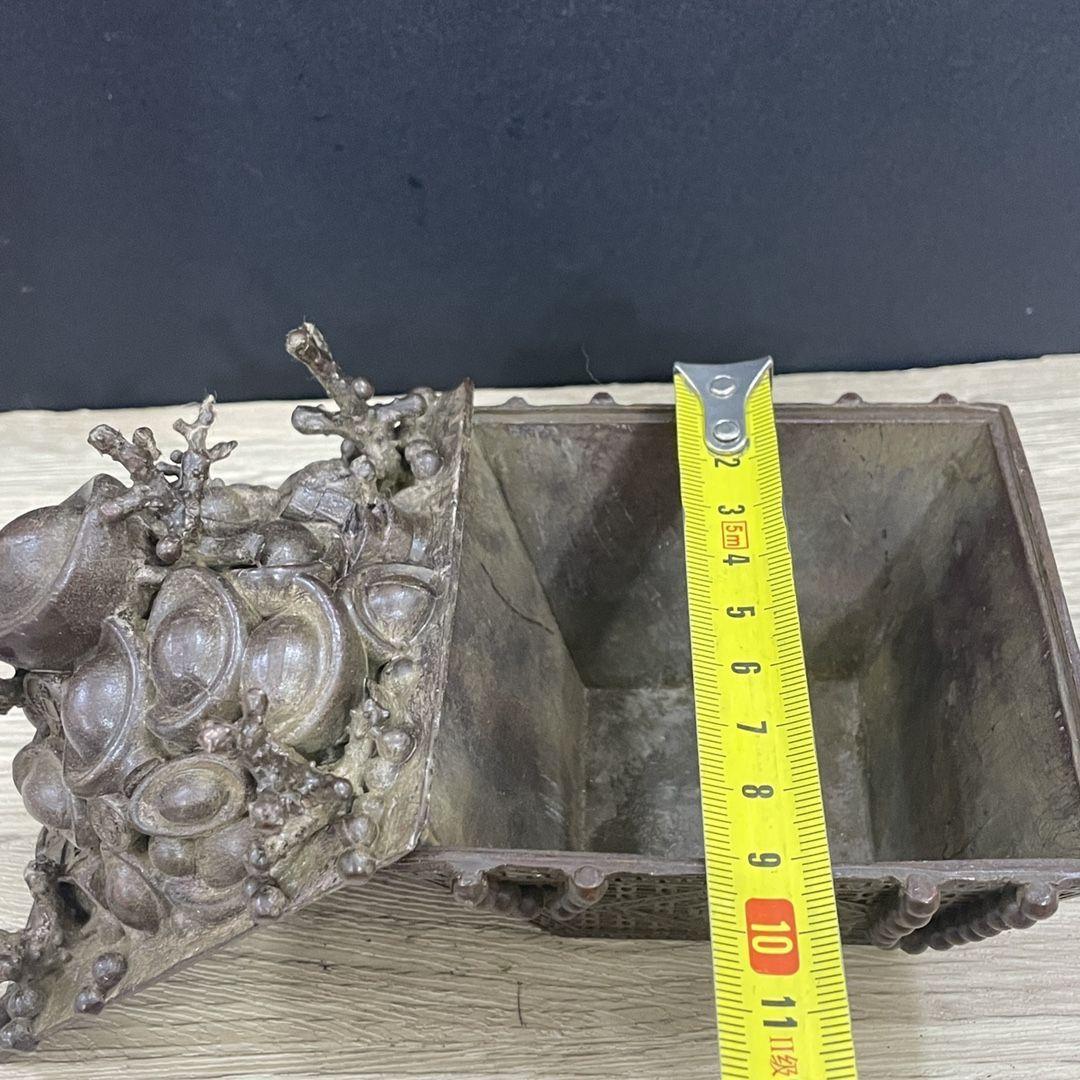 銅製 香炉 元宝開蓋招財進宝香炉 香道具 茶道香炉 仏堂香炉 装飾品 置物