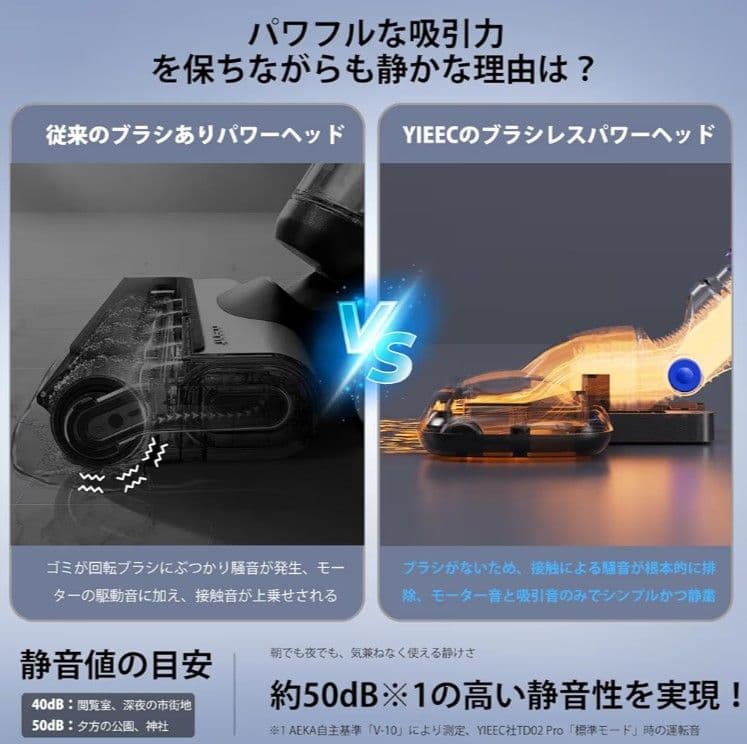 掃除機 コードレス 45000pa超強力吸引 サイクロン ハンディクリーナー