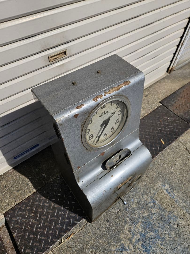 vintage マルゼン タイムレコーダー 置時計 昭和レトロ 店舗什器
