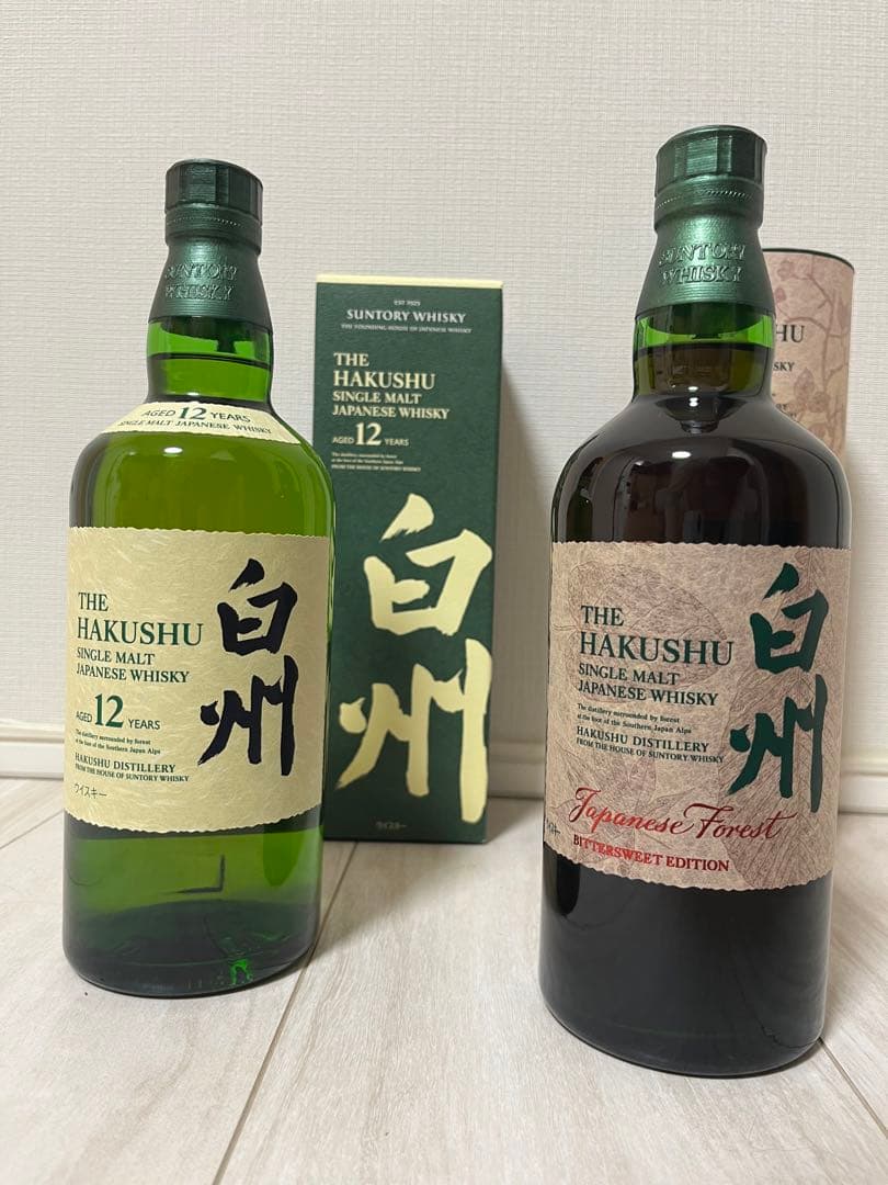 【2本セット】サントリー白州12年 & 空港限定白州ジャパニーズフォレスト