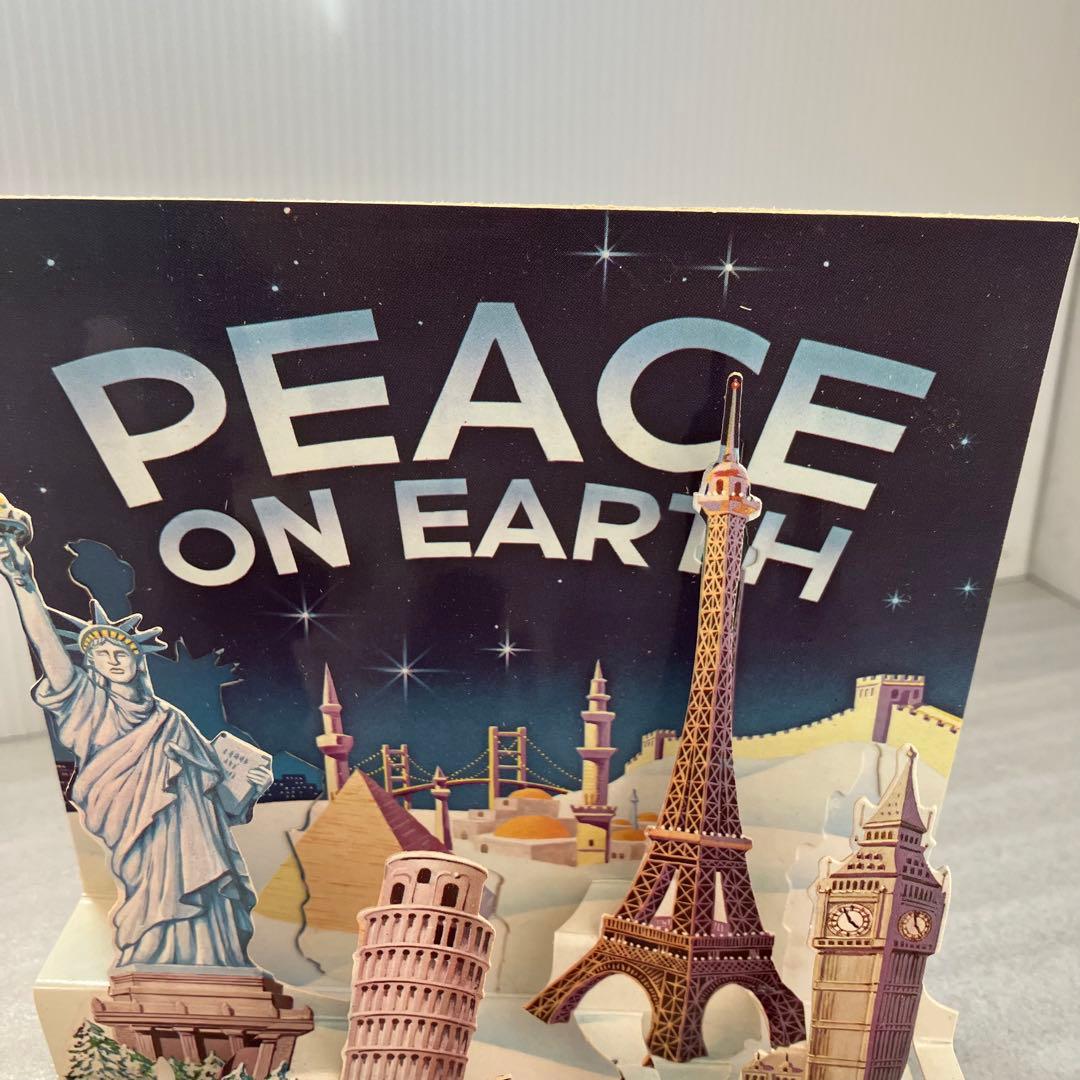 E-壁【希少】世界の名所 3D ポップアップ 「PEACE ON EARTH」