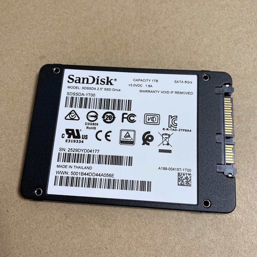 訳あり品　SanDisk サンディスク 内蔵 SSD PLUS 1TB