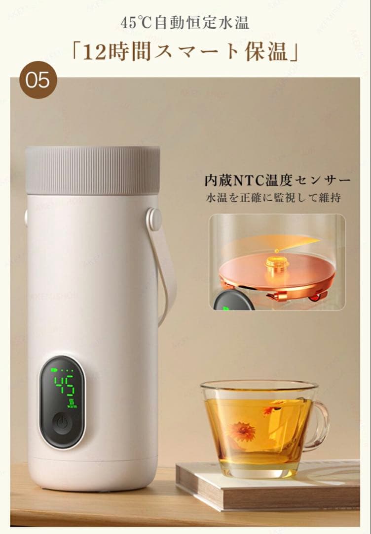 沸騰電気ケトル　コードレス　ワイヤレス　1度のみの使用　※蓋無し注意