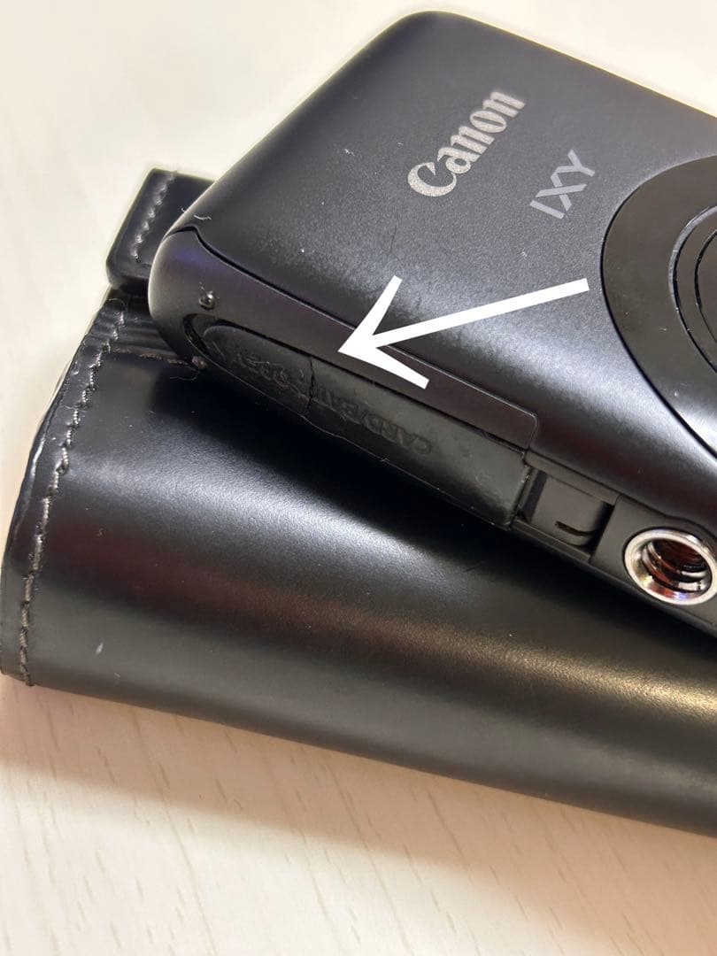 Canon IXY 400F ブラック フルセット｜純正レザーケース＆USB付
