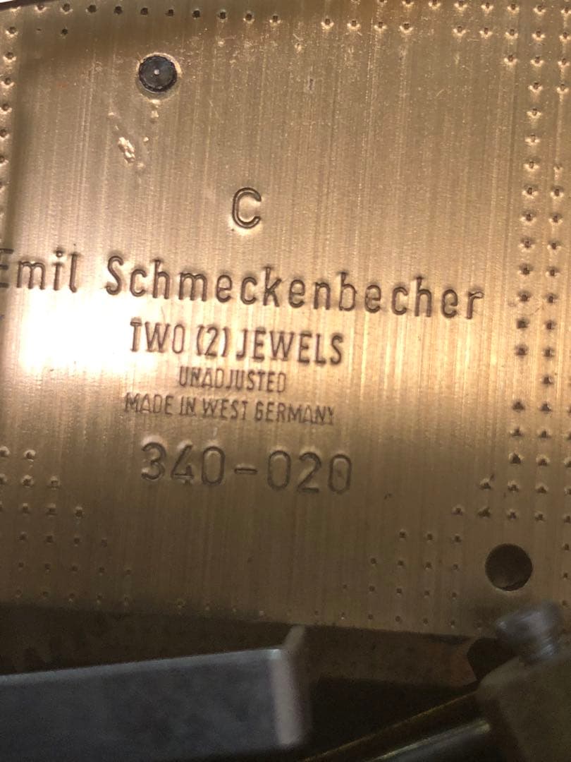 ロレックス総代理店　ブヘラ BUCHERER ゼンマイ　機械式置時計　西ドイツ製