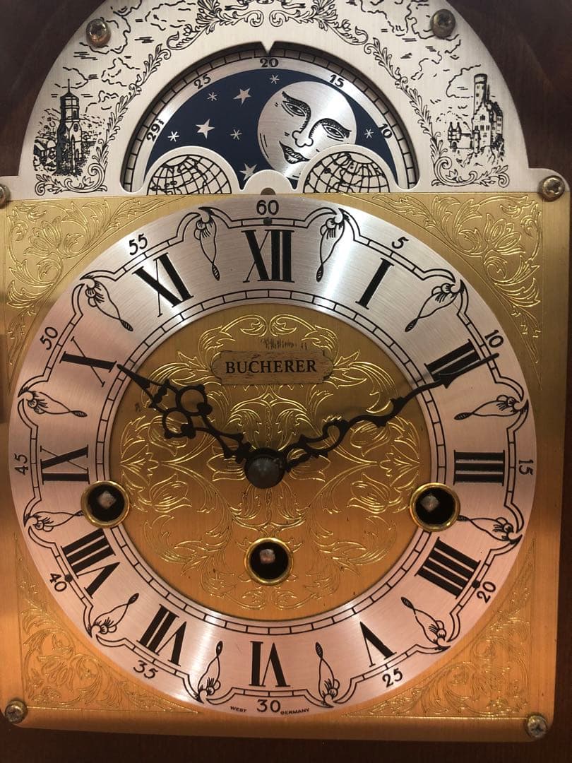 ロレックス総代理店　ブヘラ BUCHERER ゼンマイ　機械式置時計　西ドイツ製