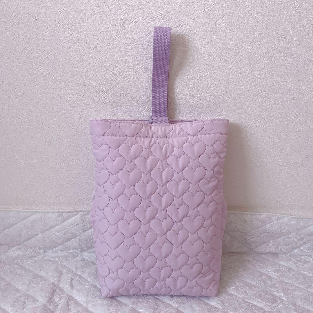 レッスンバッグ(大).体操服入れ.上靴袋♡リボン柄キルティング☆現品限り‼︎