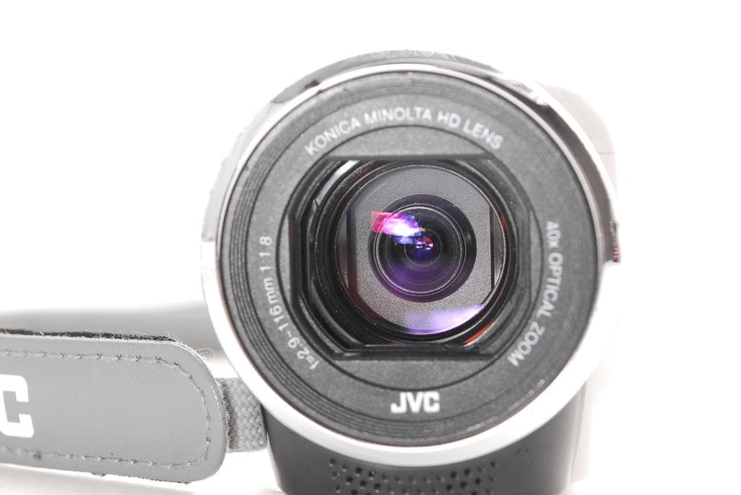 【完動品】JVC ケンウッド Everio GZ-E117-W　光学４０倍ズーム