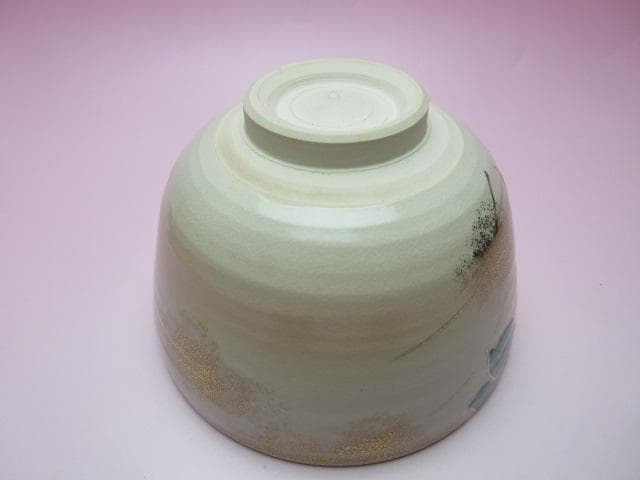 京焼 平安 能休 仁清写し紫陽花之図 茶碗 茶道具　70124