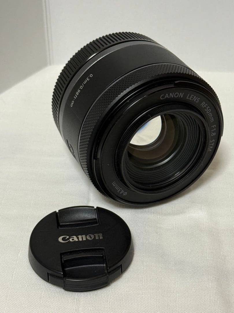 【美品】Canon RF50mm F1.8 STM 単焦点 保護フィルター付